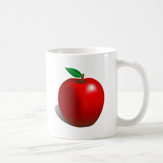 Rotes Apple Kaffeetasse (Rechts)