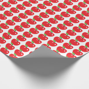 Rotes Apple kopieren Geschenkpapier