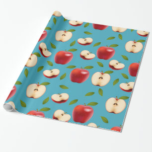 Rotes Apple kopieren Geschenkpapier
