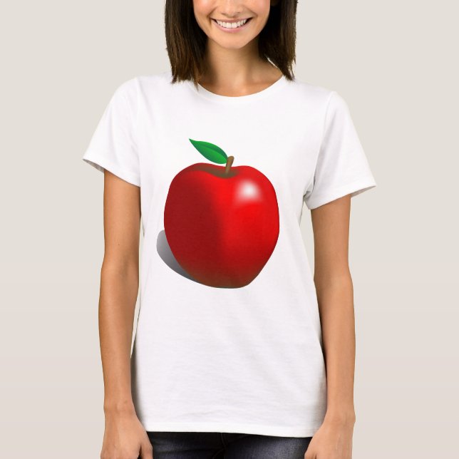 Rotes Apple T-Shirt (Vorderseite)
