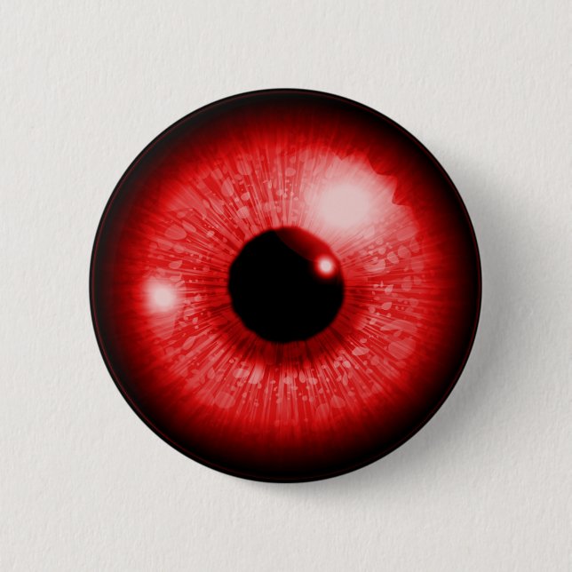 Rotes Auge Button (Vorderseite)