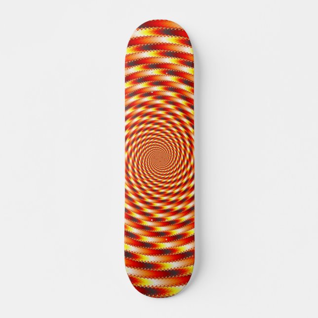 Rotes Auge - Fraktal Skateboard (Vorne)
