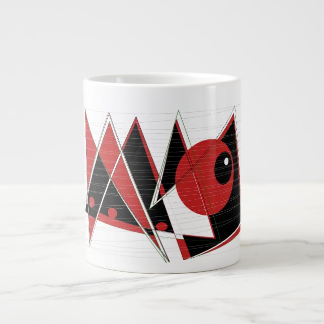 Rotes Auge sieht extra große Tasse (Vorderseite)