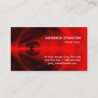 Rotes Auge Visitenkarte