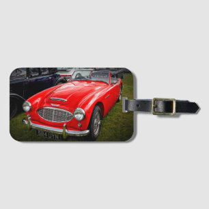 Rotes Austin Healey 3000 Klassiker-Gepäckanhänger Gepäckanhänger