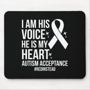 Rotes Autismusbwusstsein Akzeptanz Rot Statt 2024  Mousepad