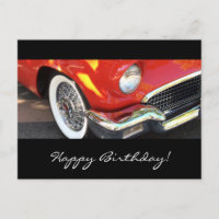Rotes Auto - Geburtstag