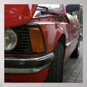 Rotes Auto Poster