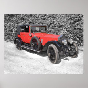 Rotes Auto Poster