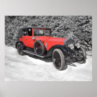 Rotes Auto Poster
