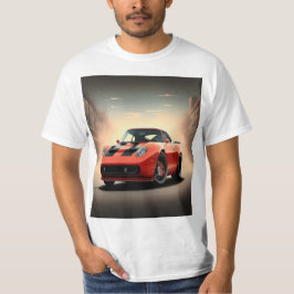 rotes Auto T-Shirt