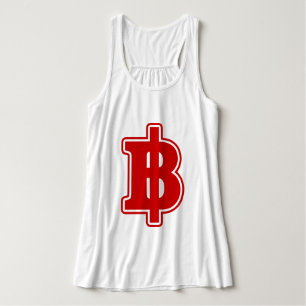 ROTES BAHT-ZEICHEN ฿ Thailändisches Geld Währung ฿ Tank Top