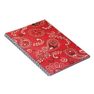 Rotes Bandana Notizblock