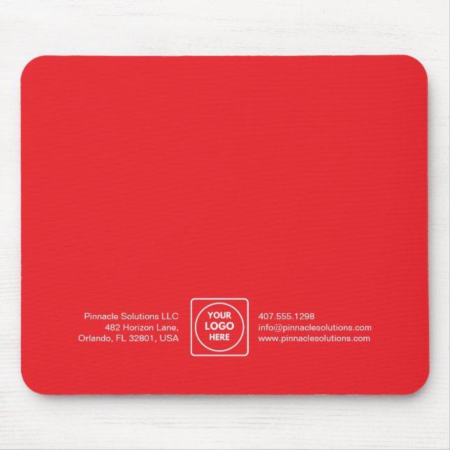 Rotes benutzerdefiniertes Business-Promo-Mauspad Mousepad (Vorne)