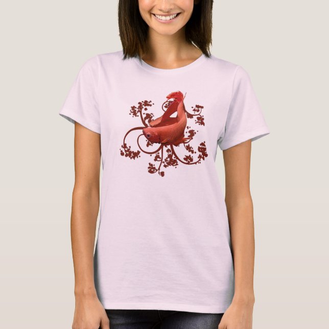 Rotes Betta T-Shirt (Vorderseite)