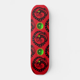 ROTES BLACK-SCHNEIZEN-DRAGON, Grüner Smaragd Skateboard