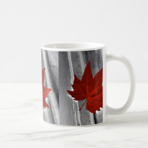 Rotes Blatt Kaffeetasse