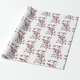 Rotes Blätter Wrapping Paper Geschenkpapier