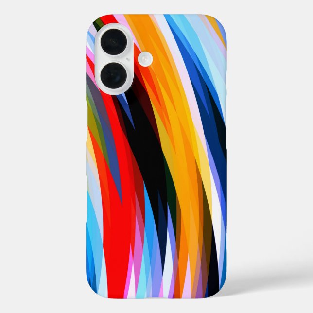 Rotes Blau Case-Mate iPhone Hülle (Rückseite)