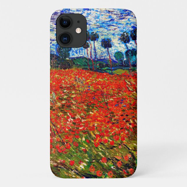 Rotes Blume Feld, Van Gogh Case-Mate iPhone Hülle (Rückseite)
