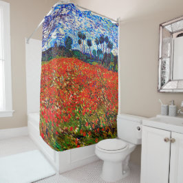 Rotes Blume Feld, Van Gogh Duschvorhang