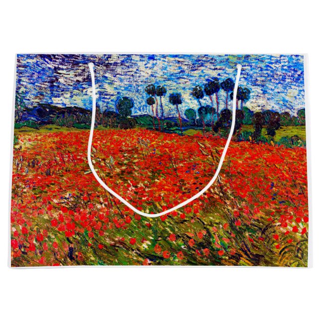 Rotes Blume Feld, Van Gogh Große Geschenktüte (Vorderseite)