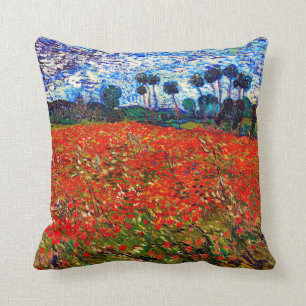 Rotes Blume Feld, Van Gogh Kissen