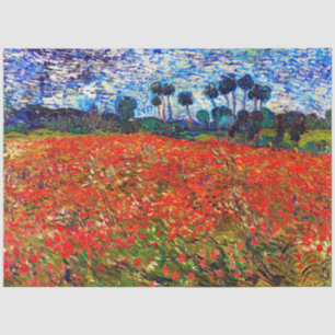 Rotes Blume Feld, Van Gogh Seidenpapier