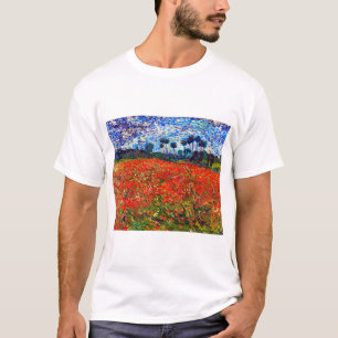 Rotes Blume Feld, Van Gogh T-Shirt
