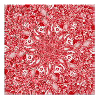 Rotes Blumenblatt