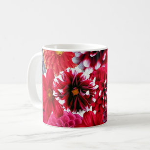 Rotes Blumenbouquet Kaffeetasse