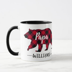 Rotes Buffalo Kariert Tasse