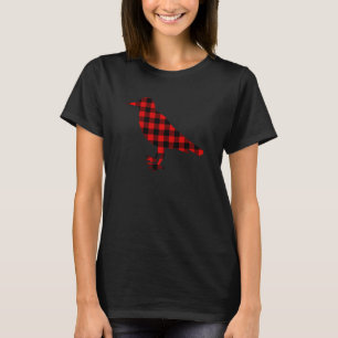 Rotes Buffalo Karierter Vogelkäfig T-Shirt