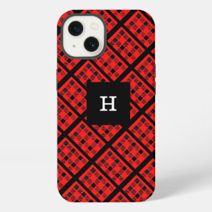 Rotes Büffel-Karo-iPhone-/iPad-Hülle iPhone 13 Hülle