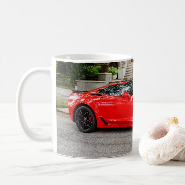 Rotes C7 Chevrolet Corvette Tasse (Mit Donut)