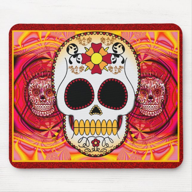 Rotes Calaveras Mousepad (Vorne)