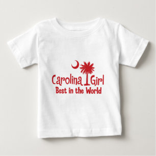Rotes Carolina-Mädchen am besten in der Welt Baby T-shirt