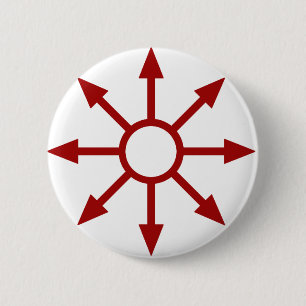 Rotes Chaote Sigil Button