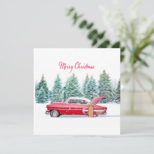 Rotes Chevrolet Weihnachten