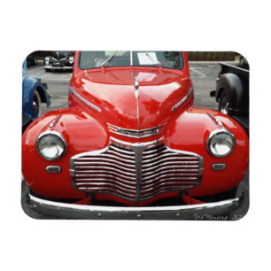 Rotes Chevy Coupe Magnet