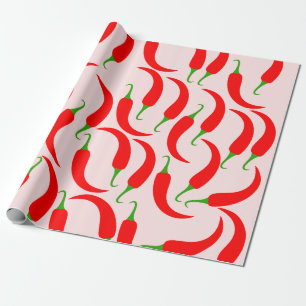 Rotes Chili Geschenkpapier