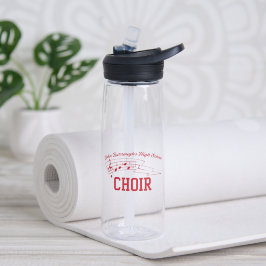 Rotes Chor-Logo und schicker Name mit Telefon Trinkflasche