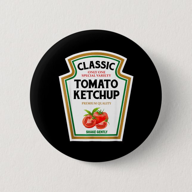 Rotes Chup-Diy-Halloween-Kostüm passende Gruppe Button (Vorderseite)