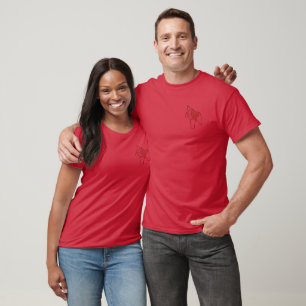 Rotes Dala T-Shirt