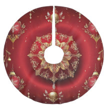Rotes Dekoratives Holiday Tree Skirt