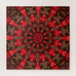Rotes Dekoratives Puzzle