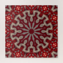 Rotes Dekoratives Puzzle