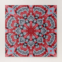 Rotes Dekoratives Puzzle
