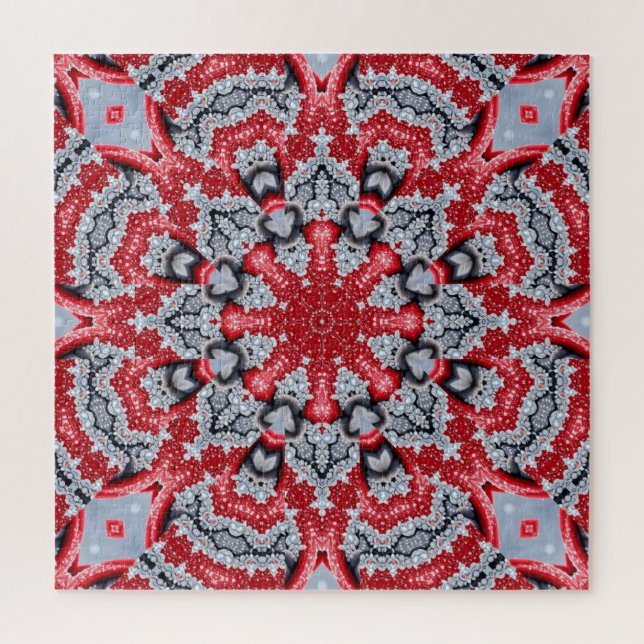 Rotes Dekoratives Puzzle (Vertikal)