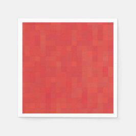 Rotes, dezent minimalistisches, modernes Musterpap Serviette